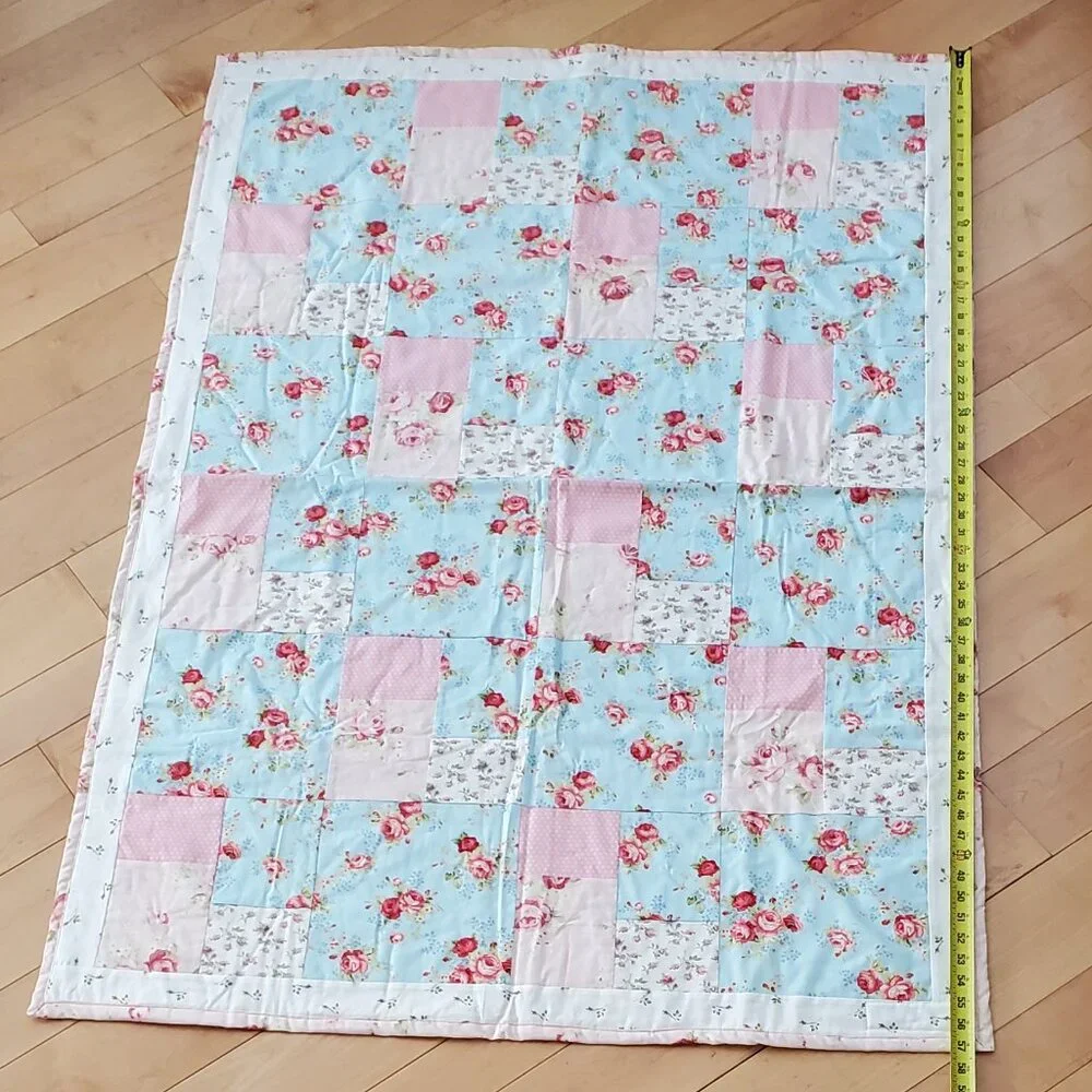Handmade Patchwork Quilt Multicolor Not Pre-Washed 40